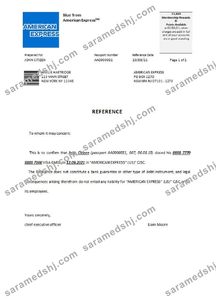 USA_American Express_closure reference